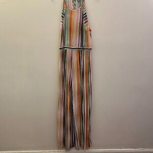 Anthropologie Blank London Rainbow Watercolor Jumpsuit